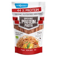 MAKARON PROTEINOWY (Z SOI I FASOLI CZERWONEJ ADZUKI) SPAGHETTI BEZGLUTENOWY BIO 200 g - MAXSPORT