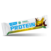 BATON PROTEINOWY BANANOWY W MLECZNEJ CZEKOLADZIE BEZGLUTENOWY 50 g - MAXSPORT
