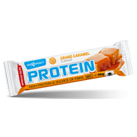 BATON PROTEINOWY O SMAKU KARMELOWYM W KAKAOWEJ POLEWIE BEZGLUTENOWY 50 g - MAXSPORT