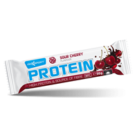 BATON PROTEINOWY O SMAKU WIŚNIOWYM W KAKAOWEJ POLEWIE BEZGLUTENOWY 50 g - MAXSPORT
