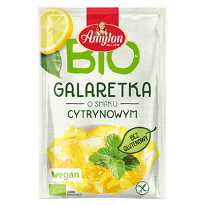 GALARETKA Z AGAREM O SMAKU CYTRYNOWYM BEZGLUTENOWA BIO 40 g - AMYLON