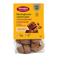 CIASTKA Z KAWAŁKAMI CZEKOLADY BEZGLUTENOWE BIO 100 g - ZEMANKA