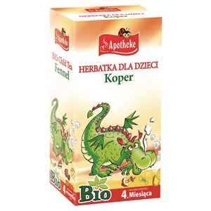 HERBATKA DLA DZIECI - KOPER WŁOSKI PO 4 MIESIĄCU BIO (20 x 1,5 g) 30 g - APOTHEKE