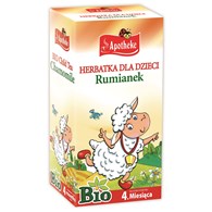 HERBATKA DLA DZIECI - RUMIANKOWA PO 4 MIESIĄCU BIO (20 x 1 g) 20 g - APOTHEKE