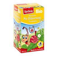 HERBATKA DLA DZIECI - NA ODPORNOŚĆ TRUSKAWKA PO 9 MIESIĄCU BIO (20 x 2 g) 40 g - APOTHEKE