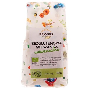 MIESZANKA DO WYPIEKU UNIWERSALNA BEZGLUTENOWA BIO 500 g - PROBIO