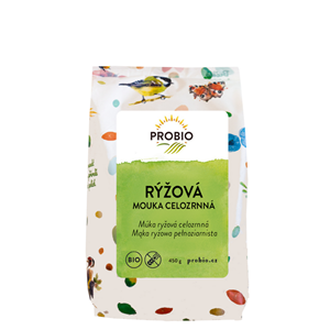 MĄKA RYŻOWA PEŁNOZIARNISTA BEZGLUTENOWA BIO 450 g - PROBIO