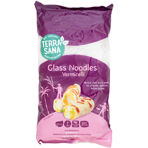 MAKARON (Z GROCHU) SZKLANY VERMICELLI BEZGLUTENOWY BIO 200 g - TERRASANA