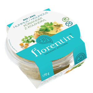 HUMMUS Z KOLENDRĄ BEZGLUTENOWY BIO 170 g - FLORENTIN