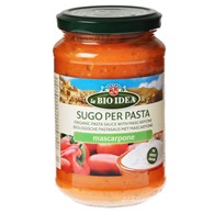 SOS POMIDOROWY Z MASCARPONE BEZ DODATKU CUKRÓW BIO 340 g - LA BIO IDEA