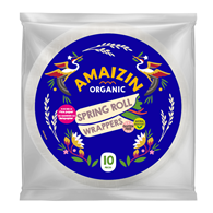 PAPIER RYŻOWY NA SPRING ROLLSY I SAJGONKI BEZGLUTENOWY BIO 100 g - AMAIZIN