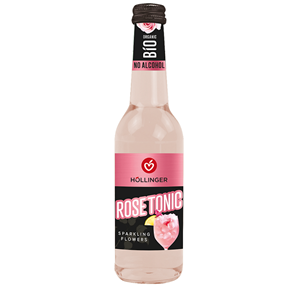 DRINK MUSUJĄCY BEZALKOHOLOWY ROSE TONIC BIO 330 ml - HOLLINGER