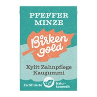 GUMA DO ŻUCIA Z KSYLITOLEM O SMAKU MIĘTY PIEPRZOWEJ BEZ DODATKU CUKRU 28 g - BIRKENGOLD