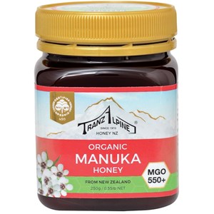 MIÓD MANUKA MGO 550+ BIO 250 g - TRANZALPINE